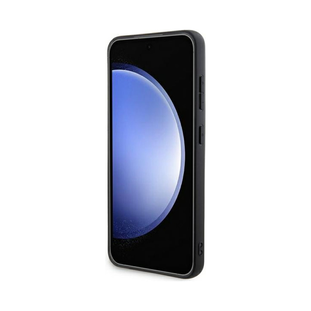 Coque Galaxy S24+ DKNY Leather Mono Stripe & Metal Logo - Samsung noire — visuel 5