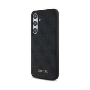 Coque Galaxy S24 FE Guess 4G Metal Gold Logo grise — visuel 2