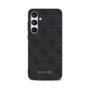 Coque Galaxy S24 FE Guess 4G Metal Gold Logo grise — visuel 3