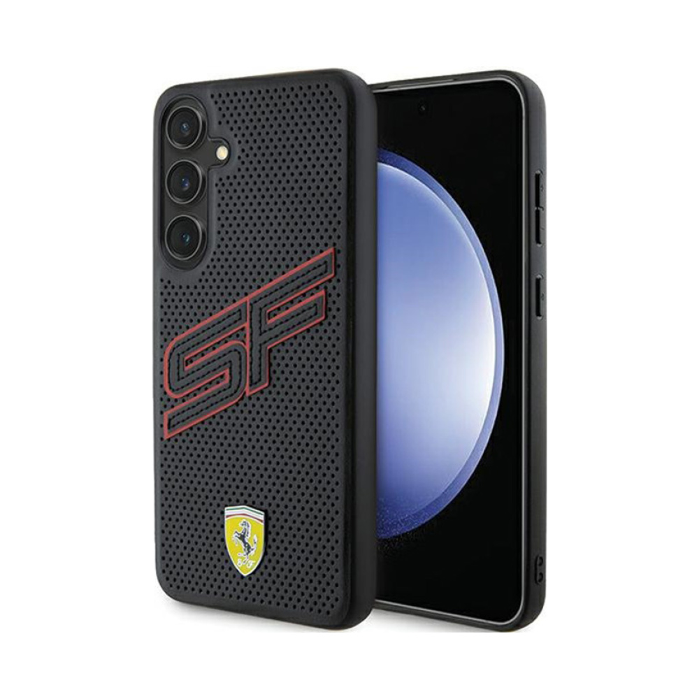 Coque Galaxy S24+ Ferrari Big SF Perforated noire