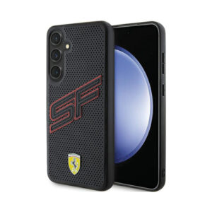 Coque Galaxy S24 Ferrari Big SF Perforated - Samsung noire