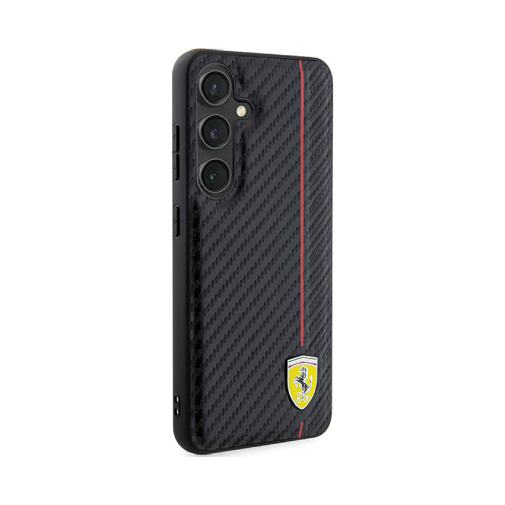 Coque Galaxy S24+ Ferrari Carbon Printed Line noire — visuel 4