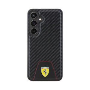 Coque Galaxy S24 Ferrari Carbon Stitched Bottom noire — visuel 3
