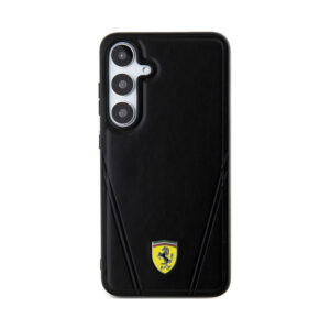 Coque Galaxy S24+ Ferrari Hot Stamp V Lines MagSafe - Samsung noire — visuel 3