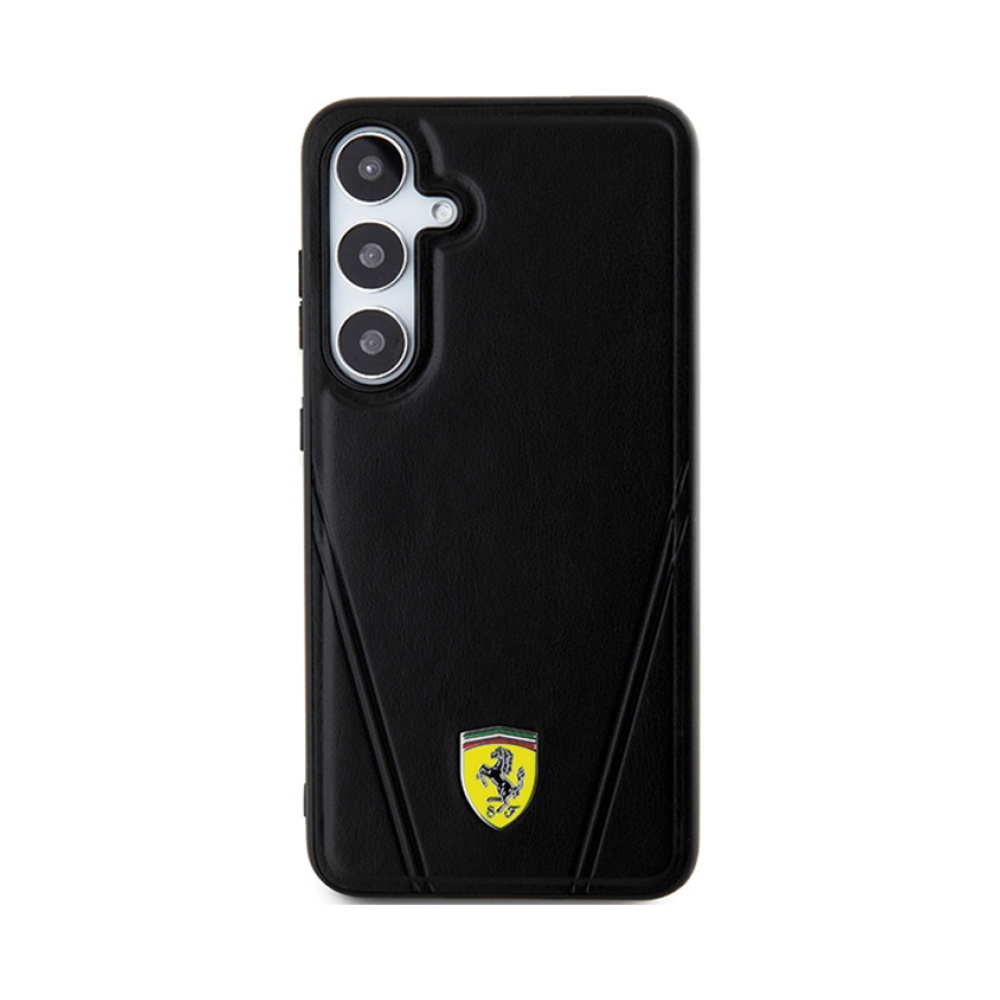 Coque Galaxy S24 Ferrari Hot Stamp V Lines MagSafe - Samsung noire — visuel 3