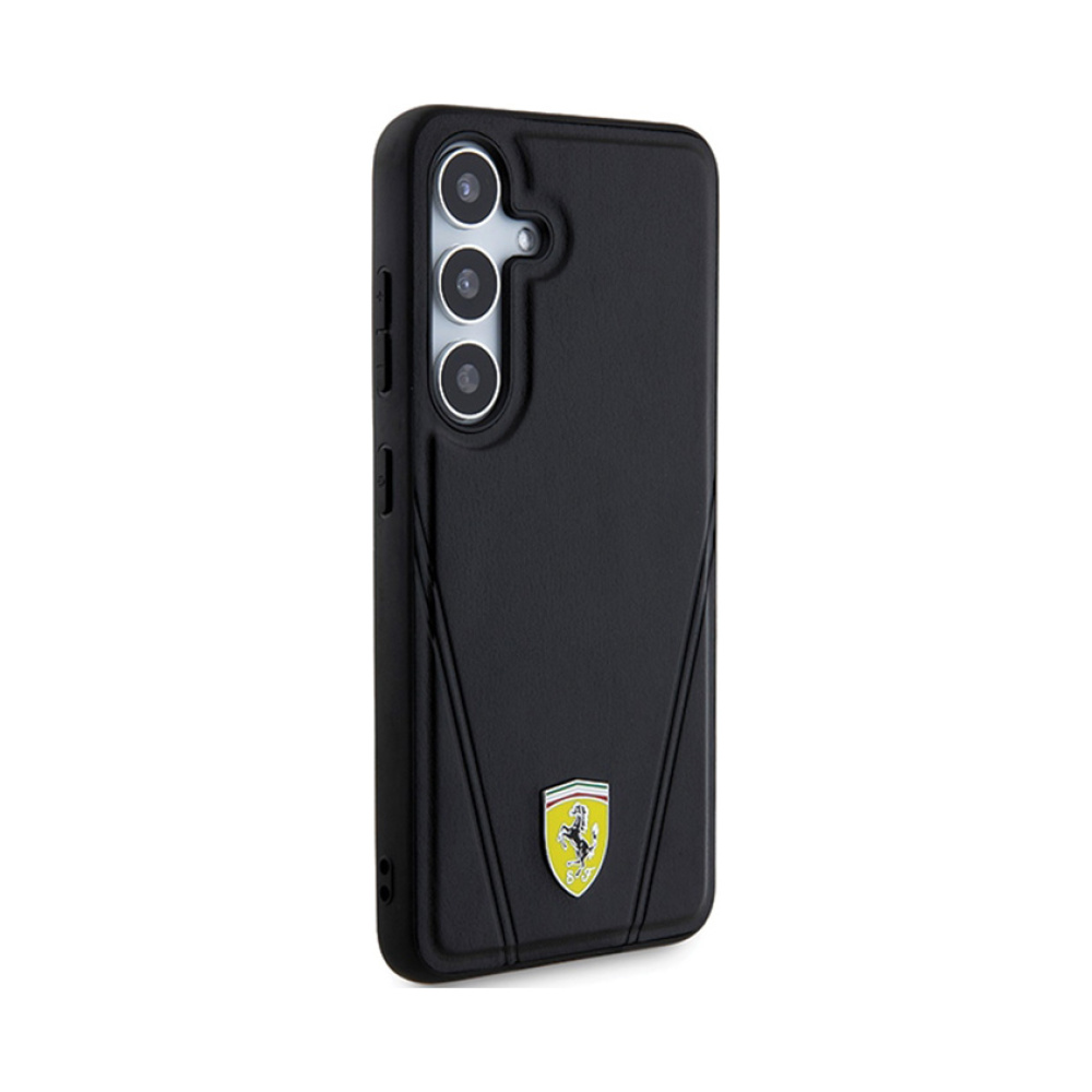 Coque Galaxy S24+ Ferrari Hot Stamp V Lines MagSafe - Samsung noire — visuel 4