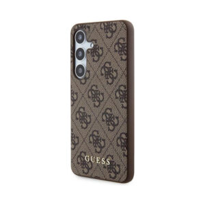 Coque Galaxy S24 Guess 4G Metal Gold Logo brune — visuel 2