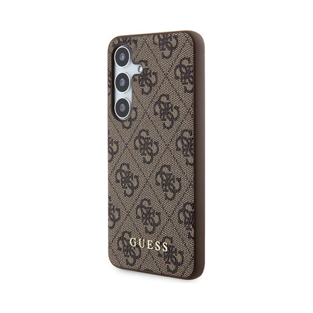 Coque Galaxy S24 Guess 4G Metal Gold Logo brune — visuel 2