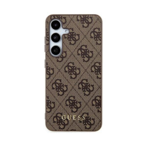 Coque Galaxy S24 Guess 4G Metal Gold Logo brune — visuel 3