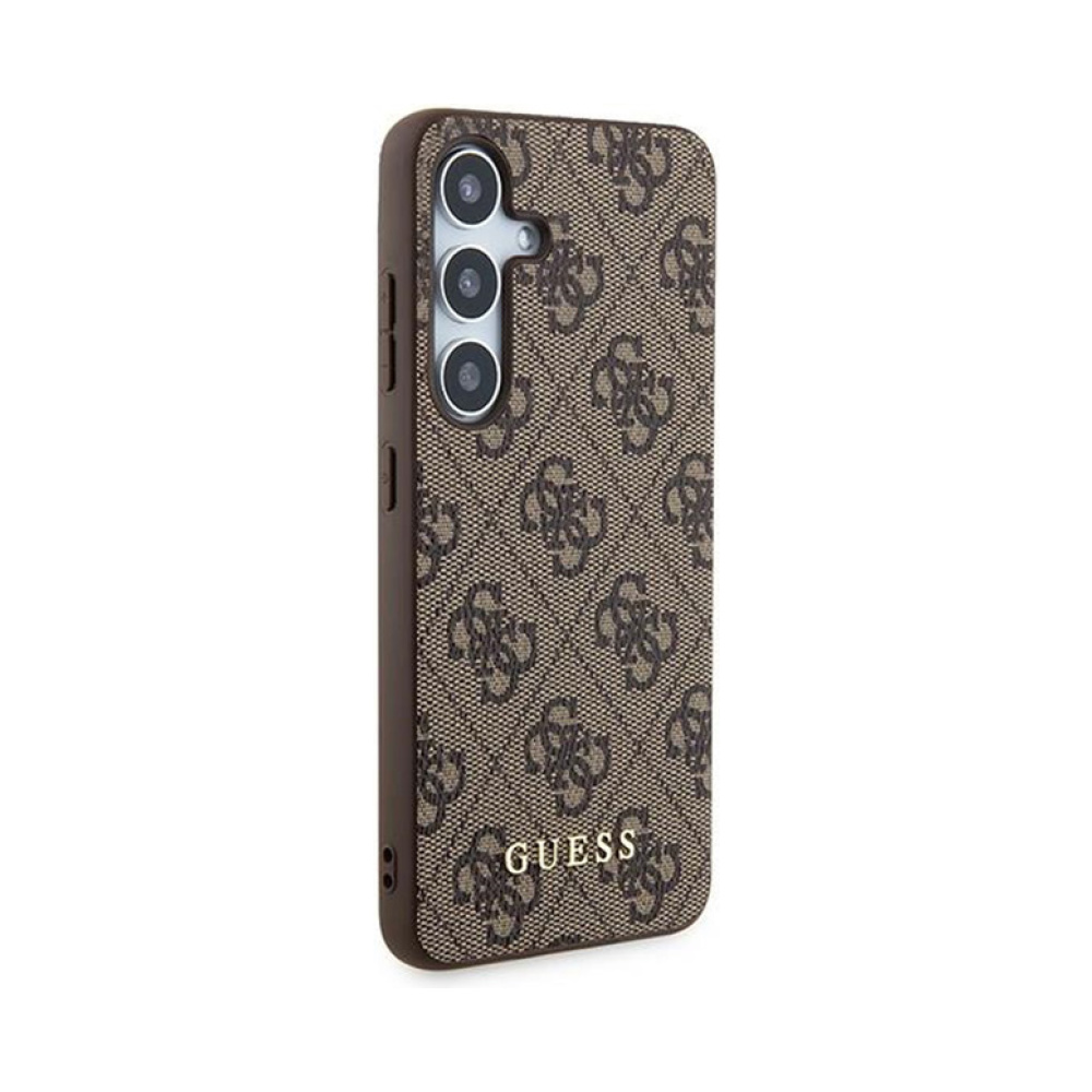 Coque Galaxy S24 Guess 4G Metal Gold Logo brune — visuel 4
