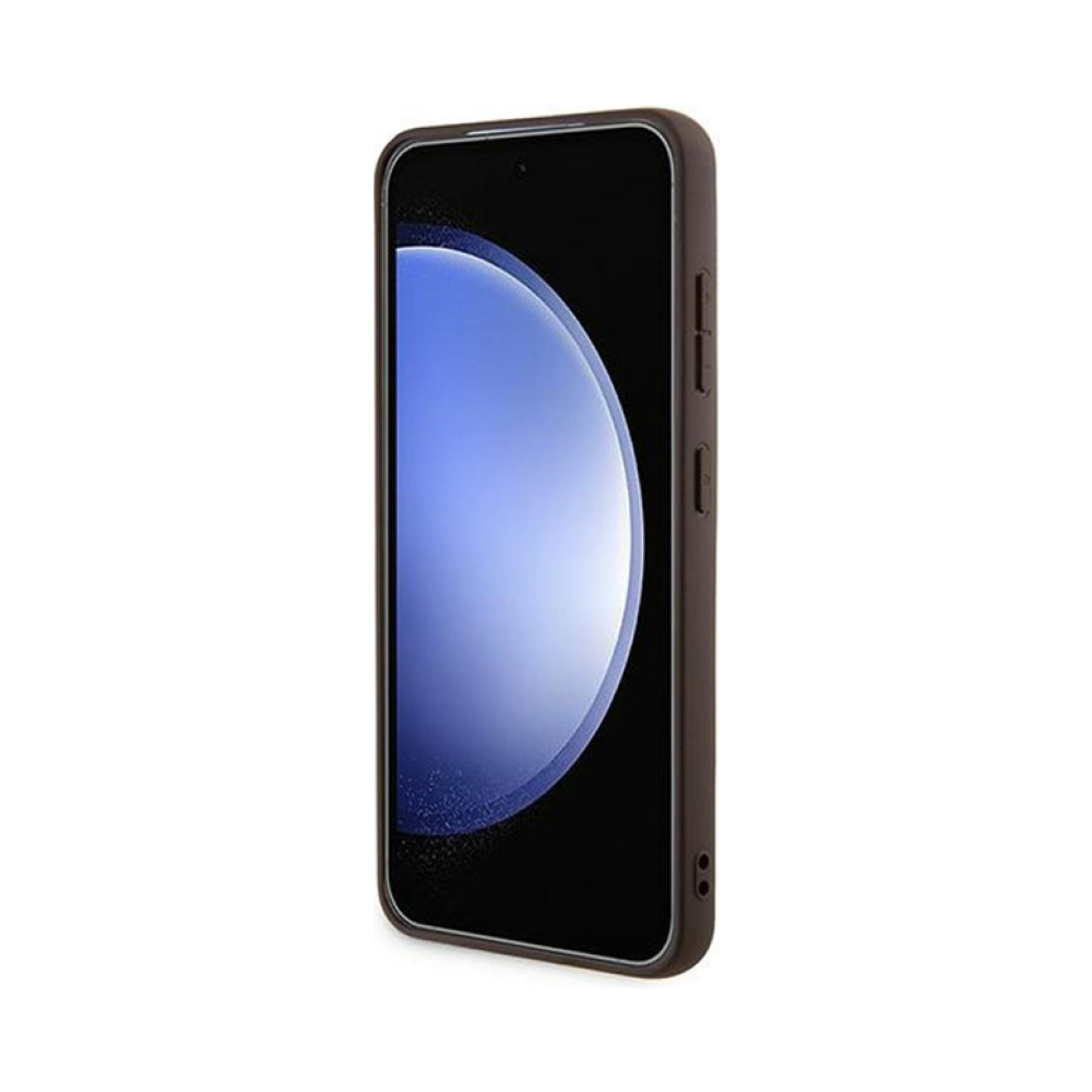 Coque Galaxy S24 Guess 4G Metal Gold Logo brune — visuel 5