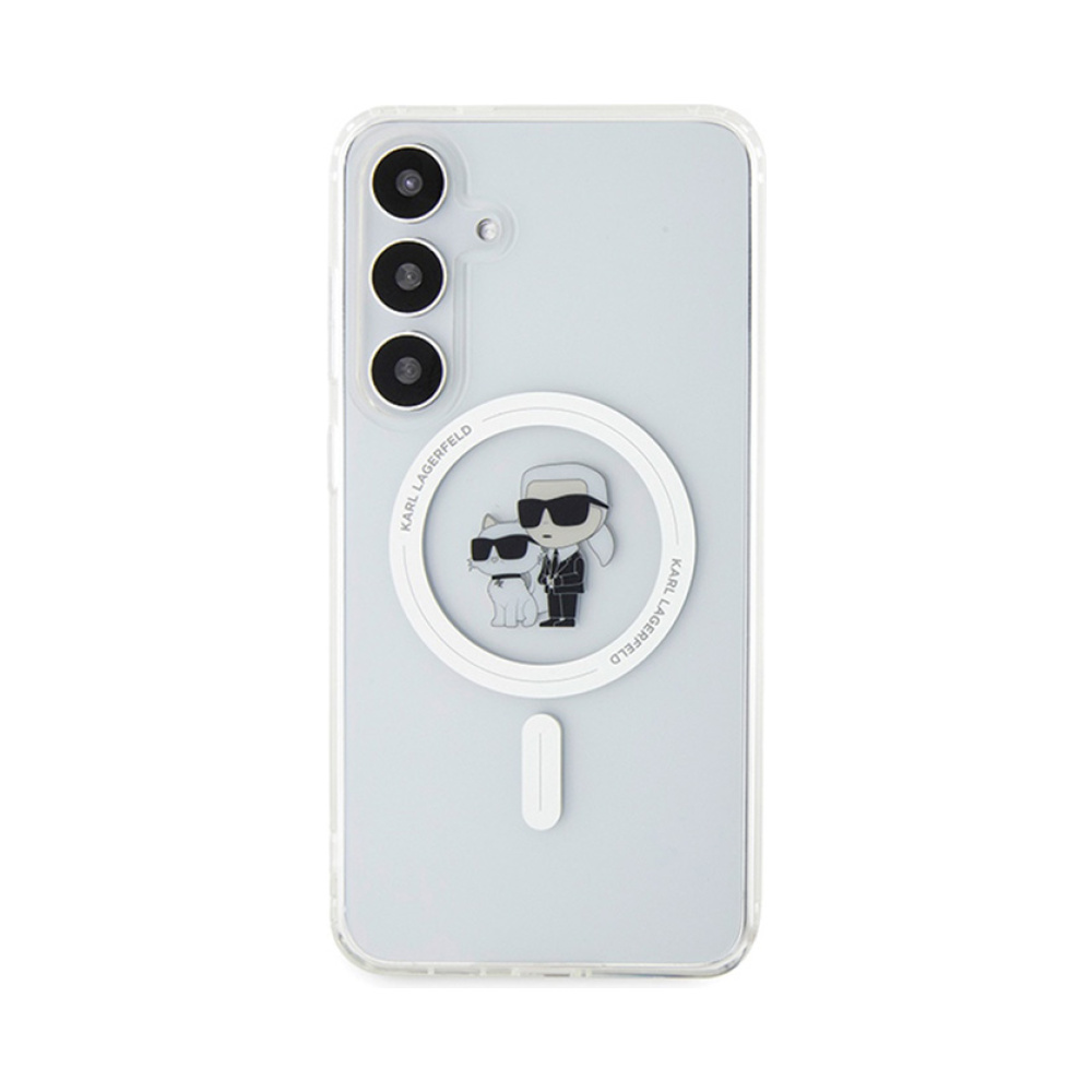 Coque Galaxy S24 Karl Lagerfeld IML Karl & Choupette MagSafe - Samsung transparente — visuel 3