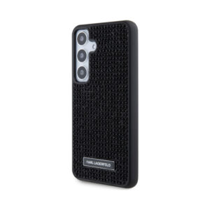 Coque Galaxy S24 Karl Lagerfeld Rhinestone Metal Logo - Samsung noire — visuel 2
