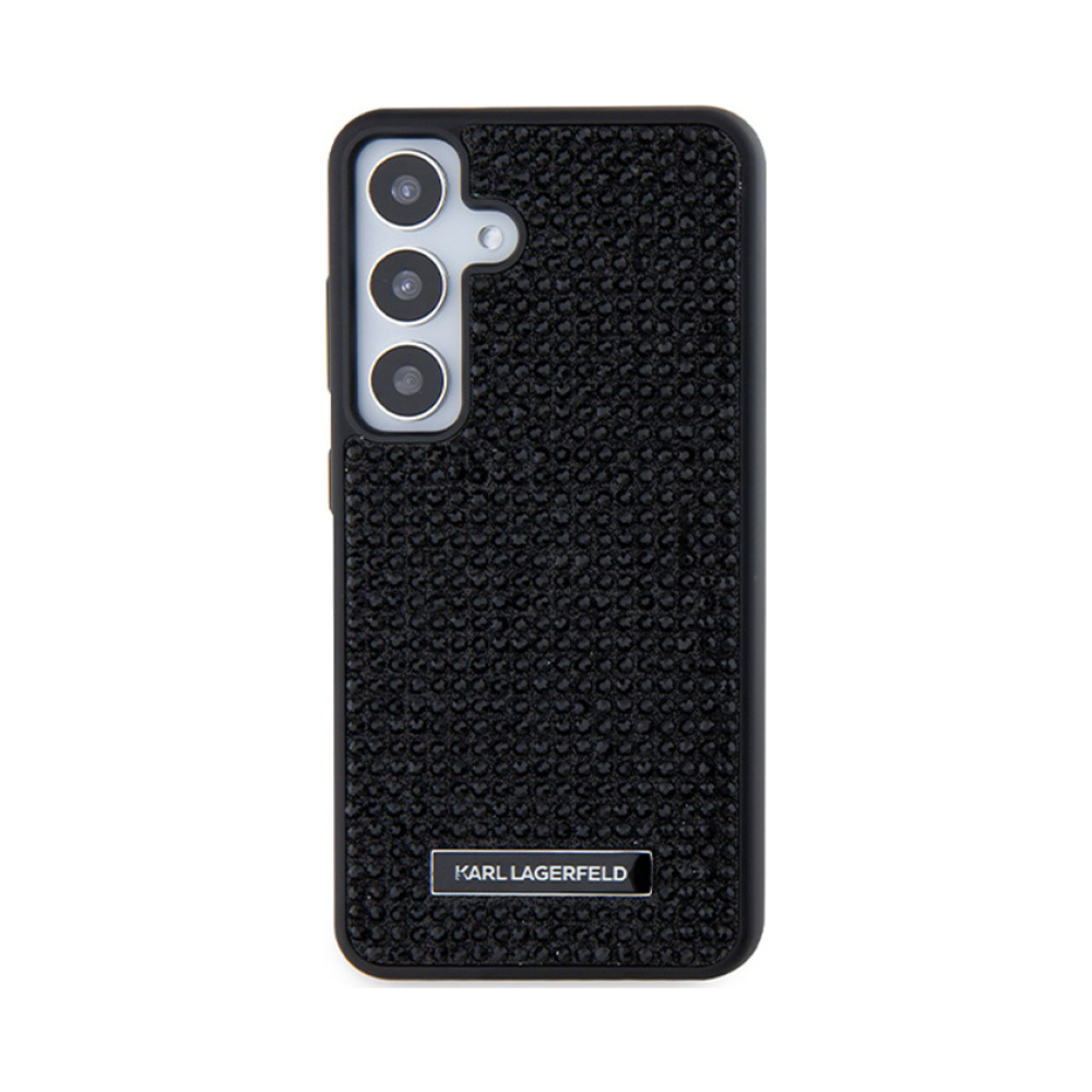 Coque Galaxy S24 Karl Lagerfeld Rhinestone Metal Logo - Samsung noire — visuel 3