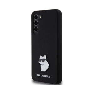 Coque Galaxy S24+ Karl Lagerfeld Silicone Choupette Metal Pin noire — visuel 2