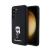 Coque Galaxy S24 Karl Lagerfeld Silicone Ikonik Metal Pin noire