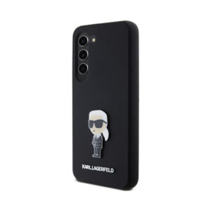 Coque Galaxy S24+ Karl Lagerfeld Silicone Ikonik Metal Pin noire — visuel 2