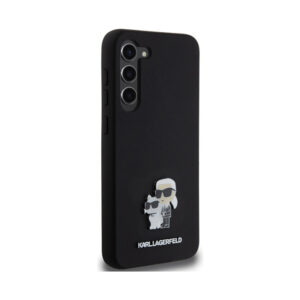 Coque Galaxy S24+ Karl Lagerfeld Silicone Karl & Choupette Metal Pin noire — visuel 4