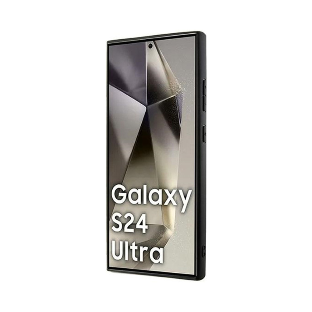 Coque Galaxy S24 Ultra DKNY Leather Checkered Mono Pattern MagSafe noire — visuel 5