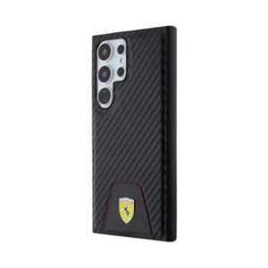 Coque Galaxy S24 Ultra Ferrari Carbon Stitched Bottom noire — visuel 2