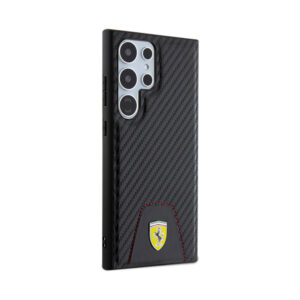 Coque Galaxy S24 Ultra Ferrari Carbon Stitched Bottom noire — visuel 4