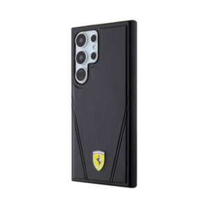 Coque Galaxy S24 Ultra Ferrari Hot Stamp V Lines MagSafe - Samsung noire — visuel 2