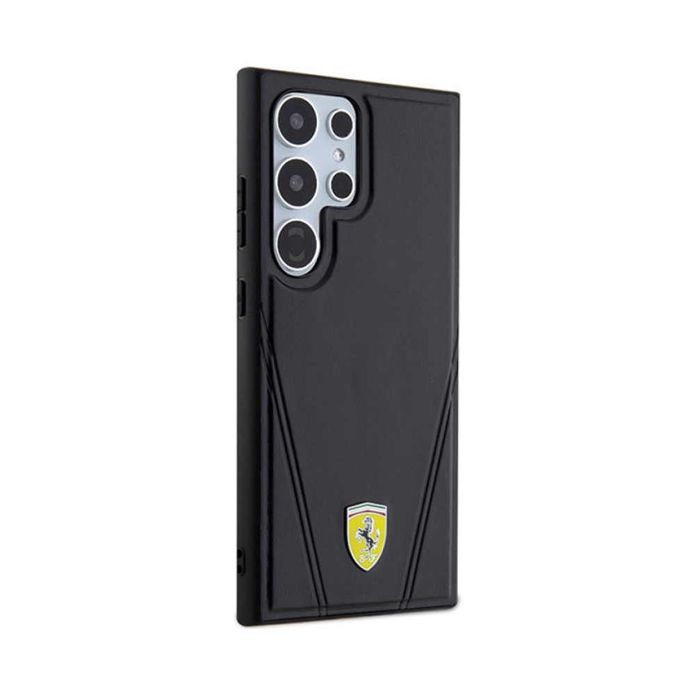 Coque Galaxy S24 Ultra Ferrari Hot Stamp V Lines MagSafe - Samsung noire — visuel 4