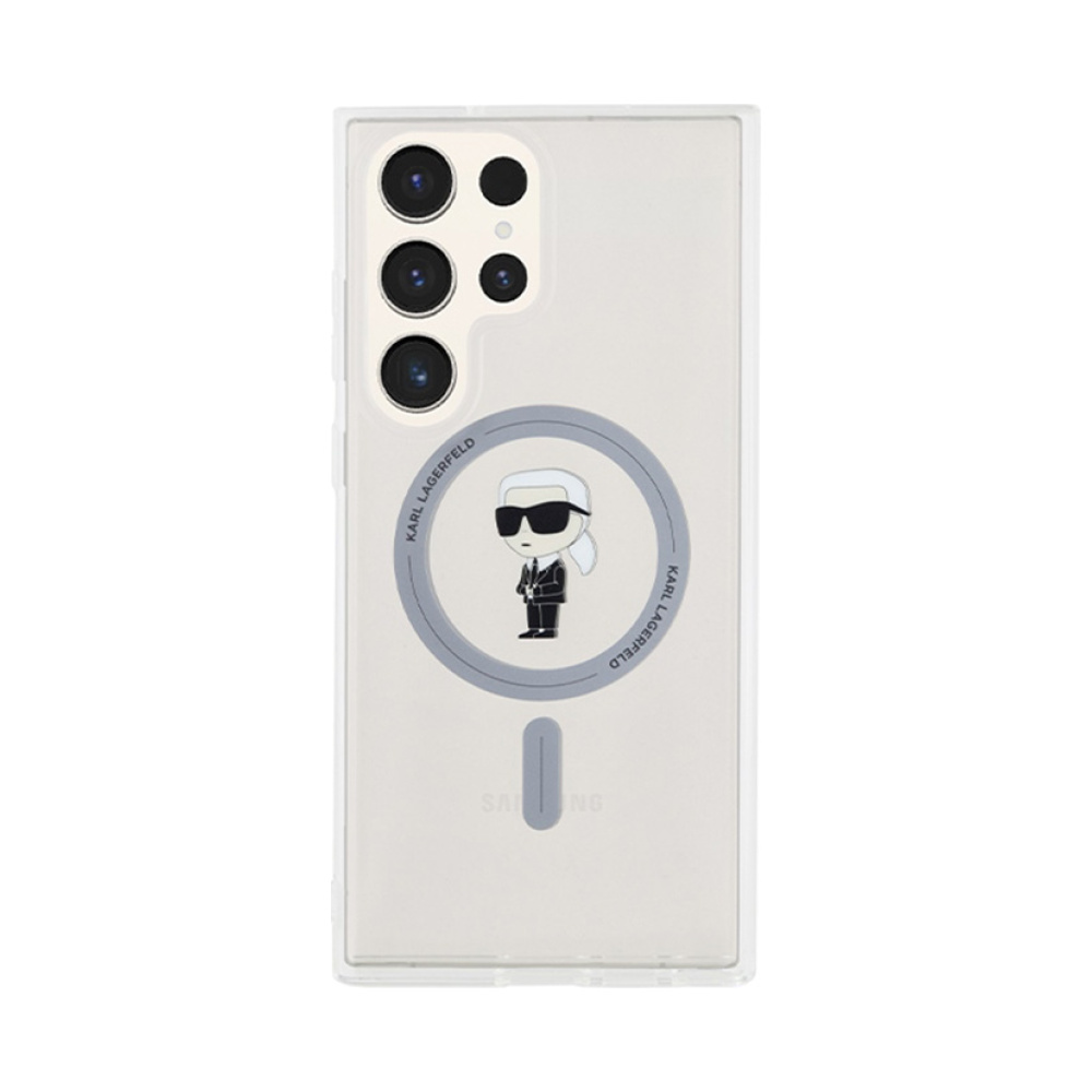 Coque Galaxy S24 Ultra Karl Lagerfeld IML Ikonik MagSafe transparente — visuel 3