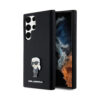 Coque Galaxy S24 Ultra Karl Lagerfeld Silicone Ikonik Metal Pin noire