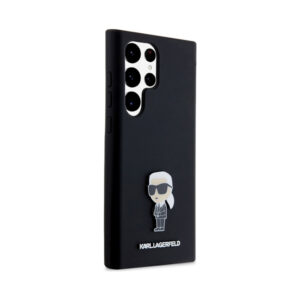 Coque Galaxy S24 Ultra Karl Lagerfeld Silicone Ikonik Metal Pin noire — visuel 4