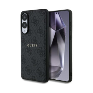 Coque Galaxy S25 Edge Guess 4G Ring Classic Logo MagSafe noire