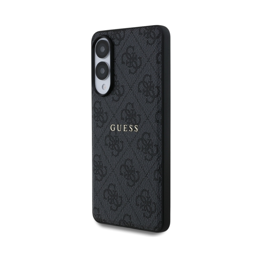 Coque Galaxy S25 Edge Guess 4G Ring Classic Logo MagSafe noire — visuel 2