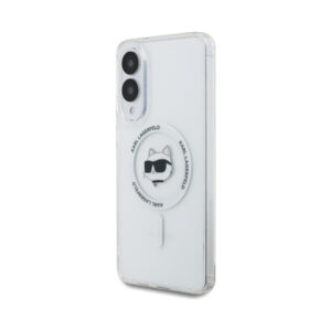 Coque Galaxy S25 Edge Karl Lagerfeld Button Choupette Head Printed Logo MagSafe blanche — visuel 2