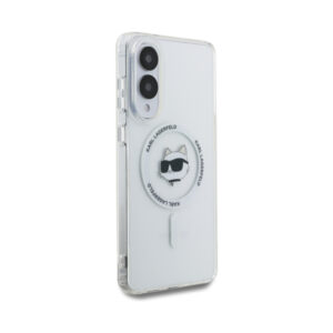 Coque Galaxy S25 Edge Karl Lagerfeld Button Choupette Head Printed Logo MagSafe blanche — visuel 4