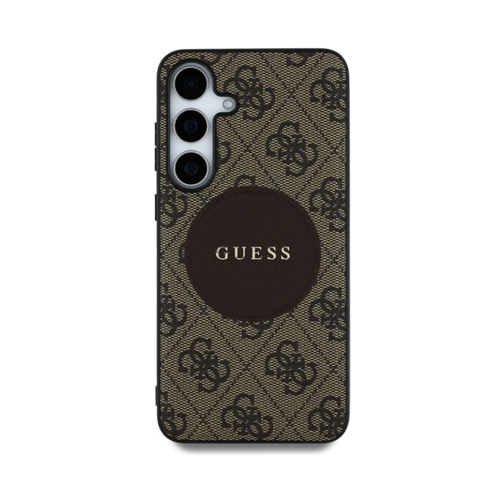 Coque Galaxy S25+ Guess 4G Round Patch Classic Logo MagSafe brune — visuel 3
