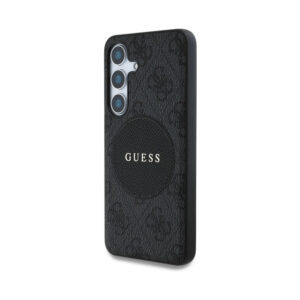 Coque Galaxy S25+ Guess 4G Round Patch Classic Logo MagSafe noire — visuel 2