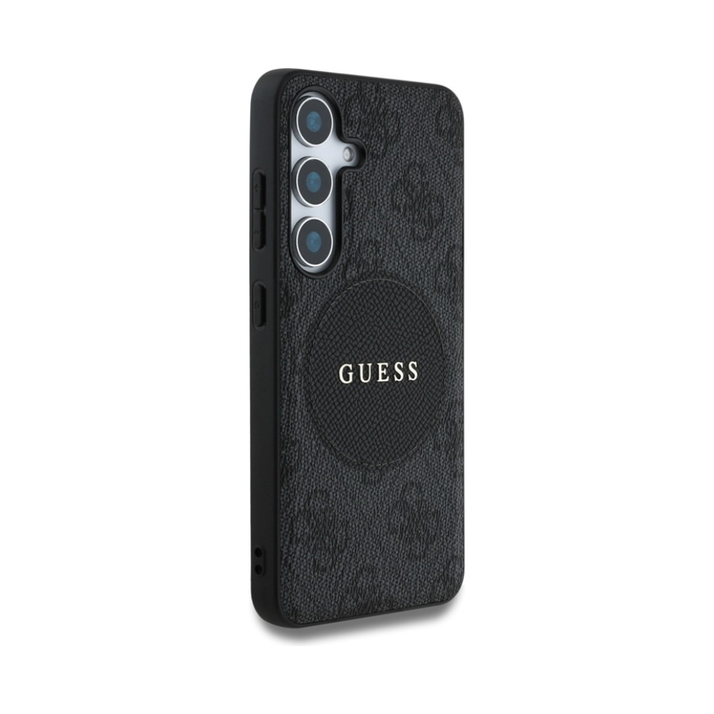Coque Galaxy S25+ Guess 4G Round Patch Classic Logo MagSafe noire — visuel 4