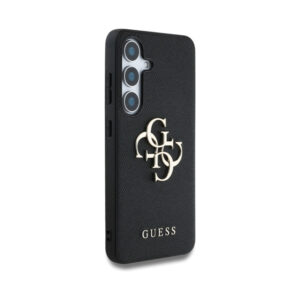 Coque Galaxy S25 Guess Grained Big 4G Logo Small Classic Logo noire — visuel 4