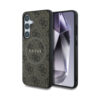 Coque Galaxy S25 Guess Leather 4G Colored Ring Classic Logo MagSafe brune