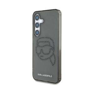 Coque Galaxy S25 Karl Lagerfeld Rhinestones Karl Head Logo noire — visuel 2