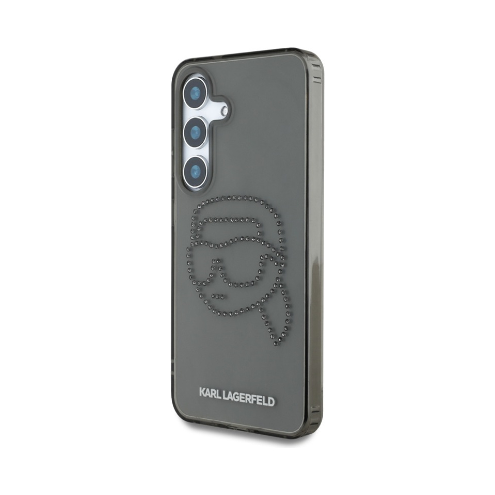 Coque Galaxy S25 Karl Lagerfeld Rhinestones Karl Head Logo noire — visuel 2