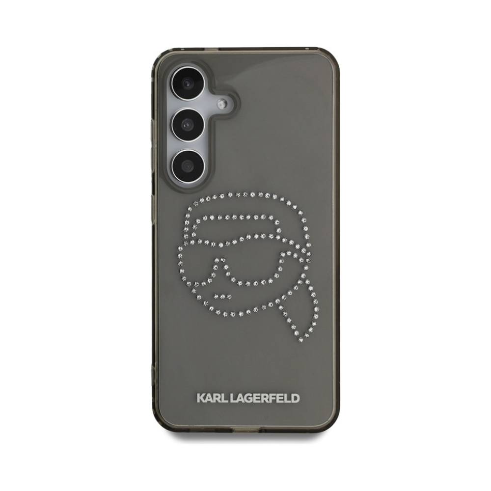 Coque Galaxy S25 Karl Lagerfeld Rhinestones Karl Head Logo noire — visuel 3