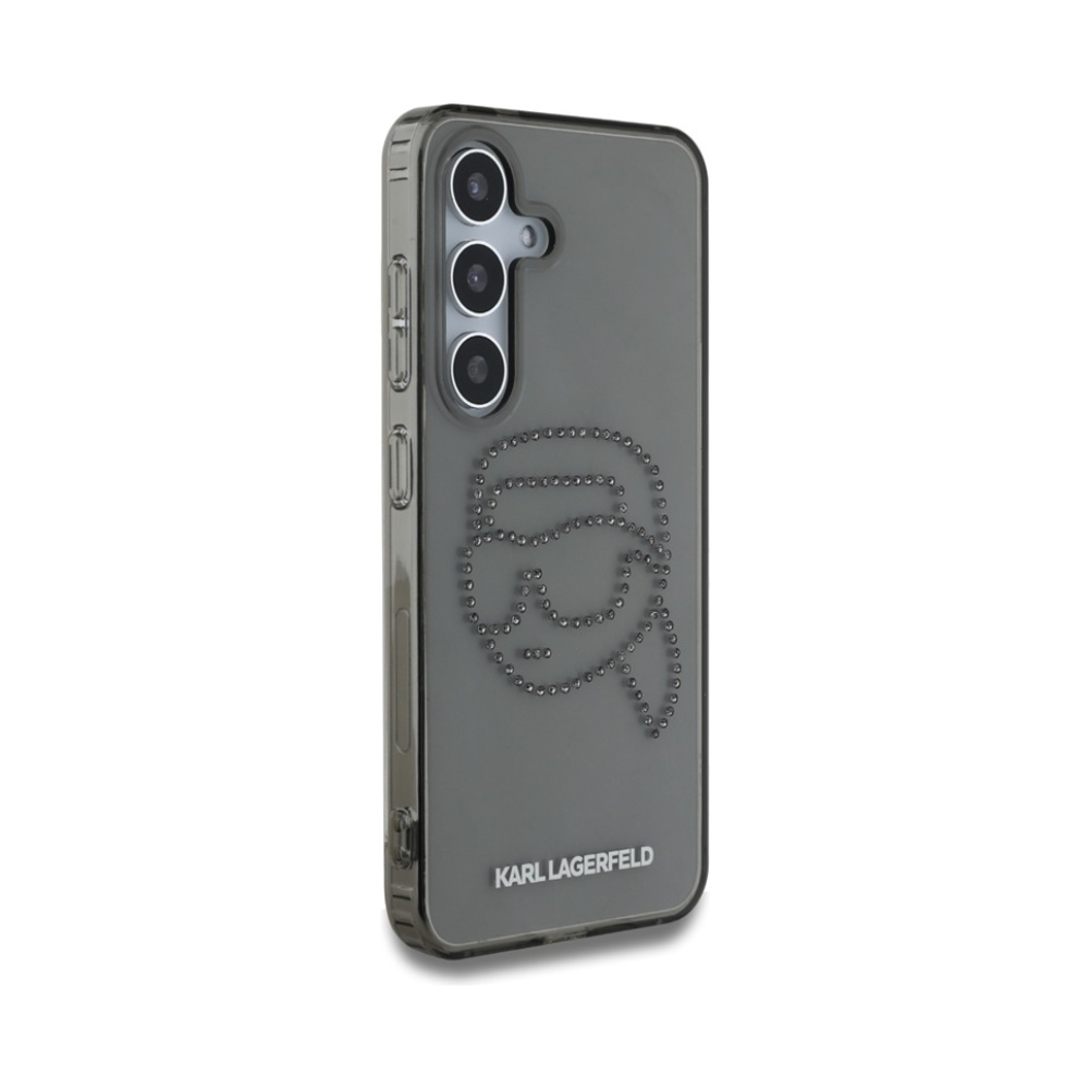 Coque Galaxy S25 Karl Lagerfeld Rhinestones Karl Head Logo noire — visuel 4