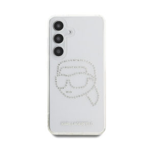 Coque Galaxy S25 Karl Lagerfeld Rhinestones Karl Head Logo transparente — visuel 3