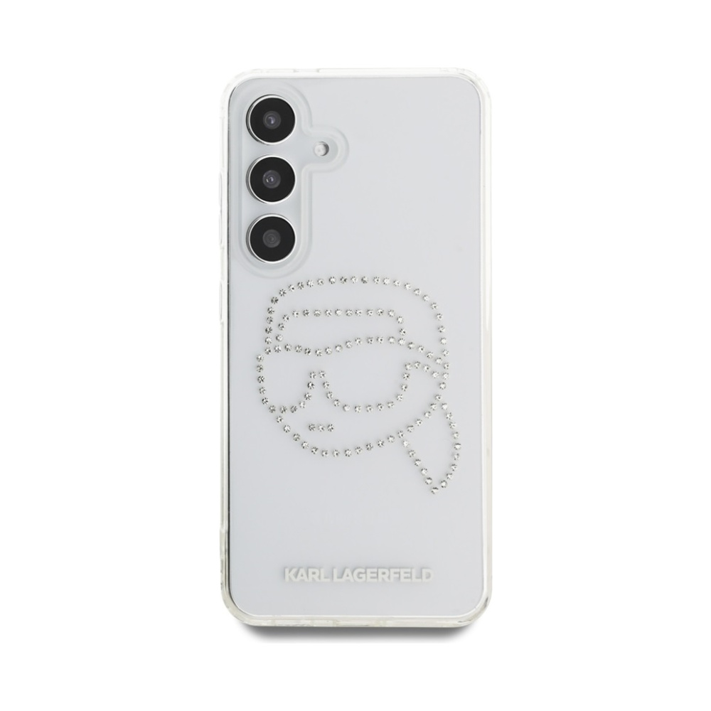 Coque Galaxy S25 Karl Lagerfeld Rhinestones Karl Head Logo transparente — visuel 3
