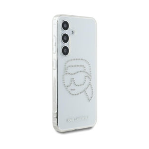 Coque Galaxy S25 Karl Lagerfeld Rhinestones Karl Head Logo transparente — visuel 4