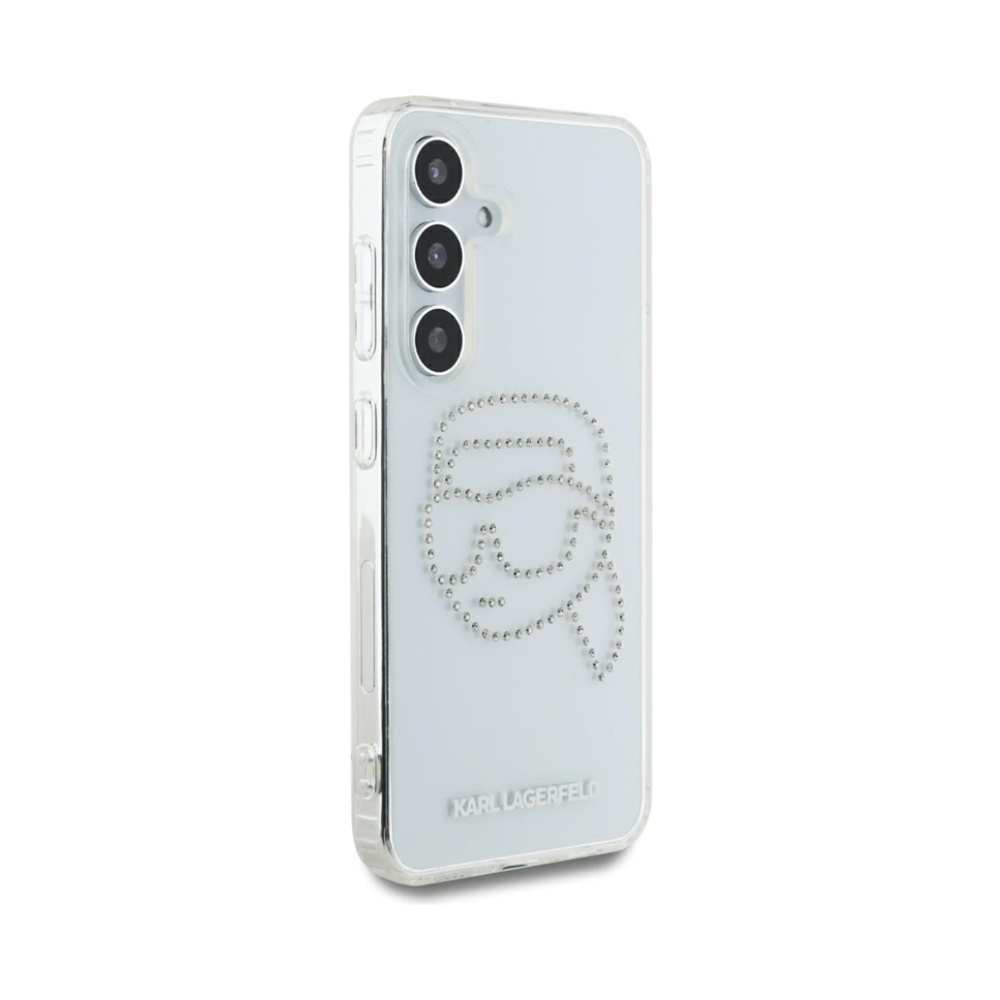 Coque Galaxy S25 Karl Lagerfeld Rhinestones Karl Head Logo transparente — visuel 4