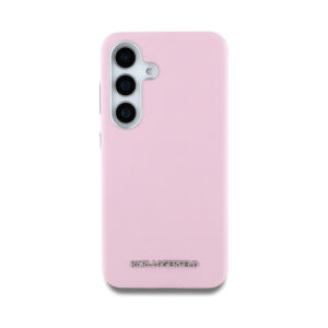 Coque Galaxy S25 Karl Lagerfeld Saffiano Full Wrapped Elongated Metal Logo MagSafe rose — visuel 3