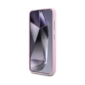 Coque Galaxy S25+ Karl Lagerfeld Saffiano Full Wrapped Elongated Metal Logo MagSafe rose — visuel 5