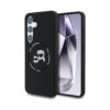Coque Galaxy S25 Karl Lagerfeld Silicone Double Heads And Circle MagSafe noire